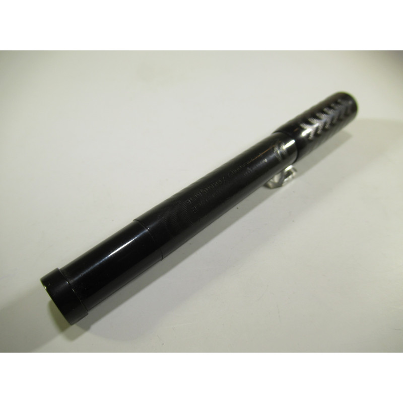 Stylo Plume CELTIC Vintage - Plume En Or 18 Carats Rentrante - Ébonite Marbrée Rouge Orangé - Occasion Bon état
