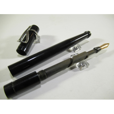 Stylo Plume Ancien En Or 18k – Marque Zénith – Modèle Rentrant Safety Fountain Pen – Début XXe Siècle – Occasion