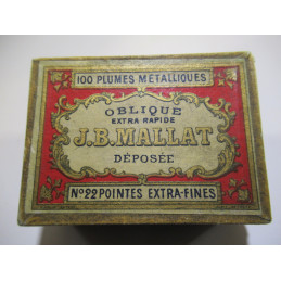 Boite de plumes J.B. MALLAT...