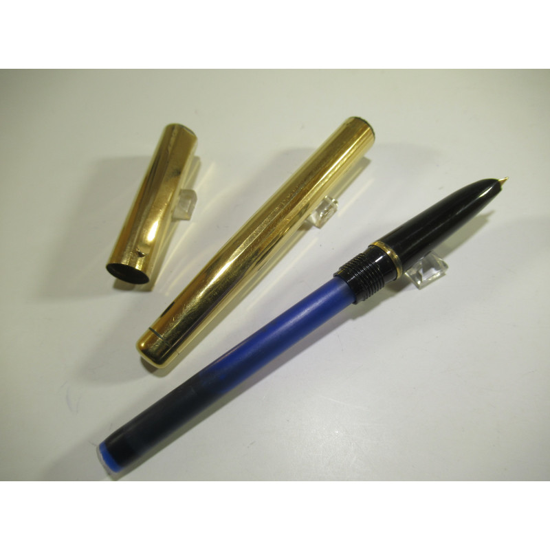 Stylo Plume Waterman CF Plaqué Or - Plume Or 18 Carats - Occasion Avec écrin - Écriture Vintage De Luxe