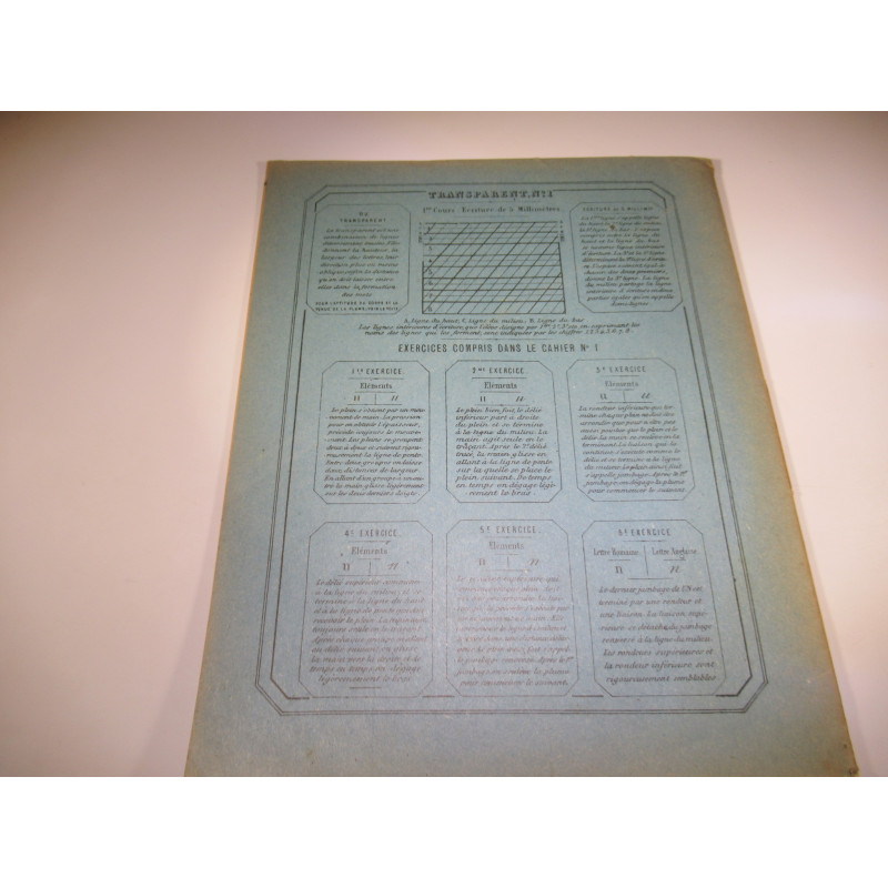Very old notebook for learning writing, new from old stock