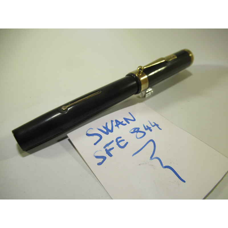 Stylo Plume Vintage Japonais En Bois Et Laiton - Gros Modèle Jumbo, à Piston, Occasion (plume Abîmée)