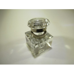 Old crystal inkwell