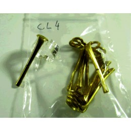 Set of 10 gold plated clips...