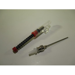 Refilling syringe for ink...