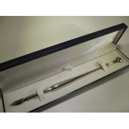 Porte-plume en argent massif