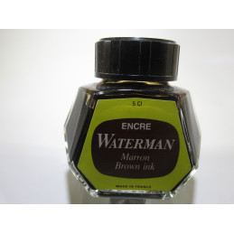 Bouteille d’encre marron...