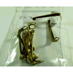 Set of 10 brass-plated...