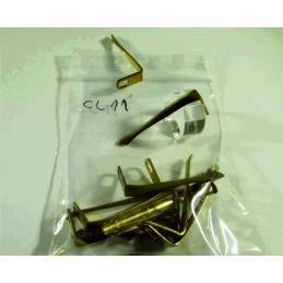 Set of 10 brass-plated...