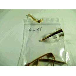 Set of 10 gold-plated clips...