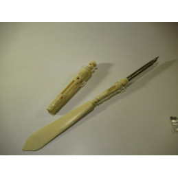 French bone travel penholder