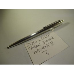 Stylo à bille plaqué argent...