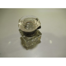 Small antique crystal inkwell